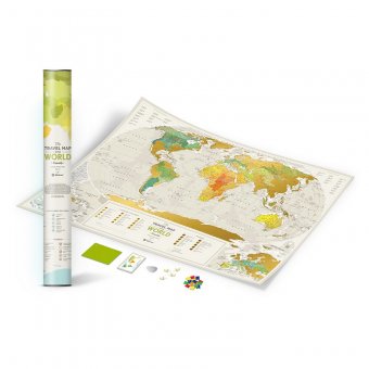 Скретч-карта мира Geograghy World Travel Map 