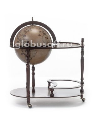 Напольный глобус бар со столом JUFENG, d=42 см