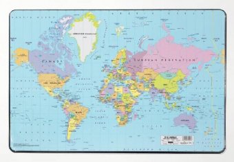 Нескользящее настольное покрытие Карта Мира Durable 7211-19, 53*40 см