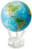Глобус Mova Globe самовращающийся с физической картой Мира  d=12 см MG-45-RBE