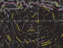 Интерактивная карта Зведного Неба ламинированая, 101*69 см