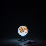 Глобус физико-политический с подсветкой d=15 см