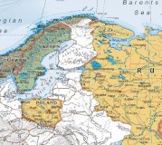 Пазл-раскраска картографический "Европа" на английском