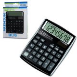 Калькулятор CITIZEN настольный CDC-80BKWB, 8 разрядов, двойное питание, 135x108мм, ЧЕРНЫЙ