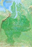 Физическая карта Тюменской области 200*140 см