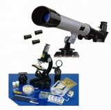 Оптический набор Eastcolight 3 в 1: Микроскоп 100-1000х, Телескоп и 82 предмета в комплекте, 2073