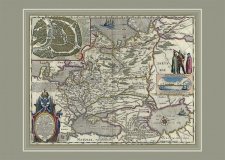 Карта России Гесселя Герритса, 68х48 см