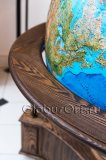 Глобус VIP вид Земли из Космоса на подставке из дерева, d=130 см
