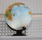 Географический рельефный глобус с подсветкой d=32 см