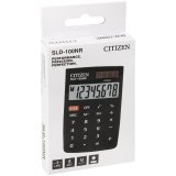 Калькулятор карманный Citizen SLD-100NR 8 разрядов двойное питание 58*88*10мм, черный