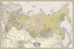Скатерть "Карта России в стиле ретро" 220*145 см