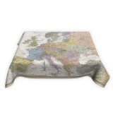 Скатерть непромокаемая "Карта Европы в стиле ретро" 180*145 см