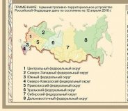 Коврик настольный для письма "Карта административная РФ" М:14,5