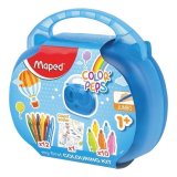 Набор для творчества MAPED "Color'Peps Jumbo", 10 фломастеров, 12 утолщенных восковых мелков, раскраска, пласт