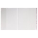 Обложки ПП для тетради и дневника ПИФАГОР, комплект 5 шт., универсальная, с клейким краем, 70 мкм, 215х360 мм,