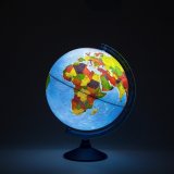 Глобус рельефный физико-политический на французском языке, d=32 см