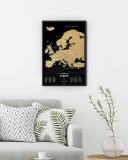 Скретч-карта Европы Travel Map Black Europe 40*60 см