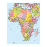 Карта политико-административная Африки, 120 х 150 см GlobusOff