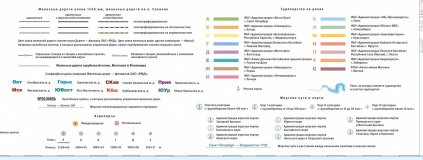 Карта транспортных систем России 120 х 180 см, GlobusOff