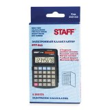 Калькулятор карманный STAFF STF-899, 8 разрядов, двойное питание