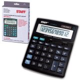 Калькулятор настольный STAFF STF-888-12, 12 разрядный с двойным питанием