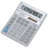 Калькулятор настольный CITIZEN SDC-888ХWH, 12 разрядный с двойным питанием