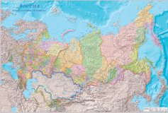Политическая карта стран СНГ и сопредельных государств