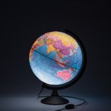 Глобус Земли политический d=32см с подсветкой и рельефом