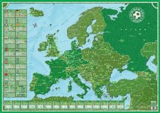 Настольная футбольная карта Европы, 1:10,5М