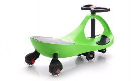 Машинка-каталка детская «БИБИКАР» полиуретановые колеса, зеленая